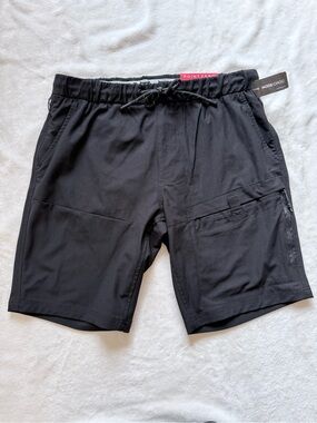 New Point Zero Black Tech Cargo Shorts
